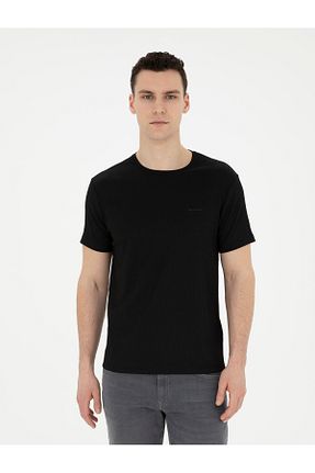 تیشرت مشکی مردانه اسلیم فیت Pierre Cardin - کد 829218890