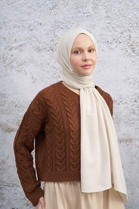شال بژ زنانه پلی استر ARMANDA - کد 873818106