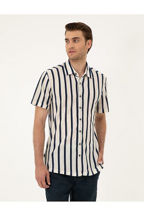 پیراهن بژ مردانه اسلیم فیت Pierre Cardin - کد 834879142