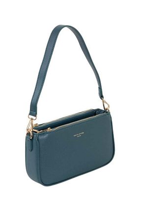 کیف دوشی آبی زنانه چرم مصنوعی David Jones - کد 873827398