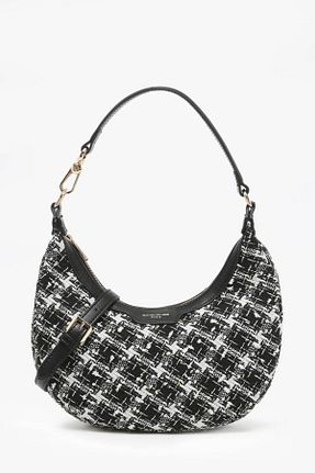 کیف دوشی مشکی زنانه چرم مصنوعی David Jones - کد 873827038