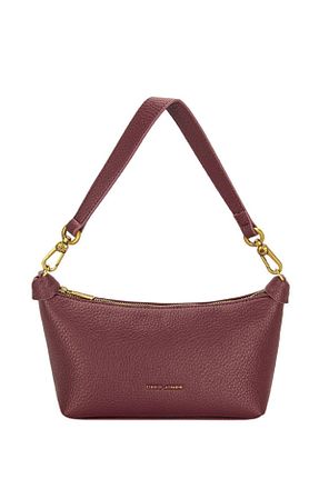 کیف دوشی زرشکی زنانه چرم مصنوعی David Jones - کد 873827748
