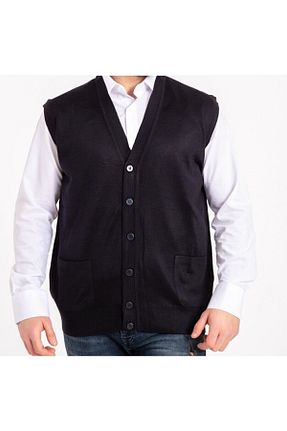 جلیقه سرمه ای مردانه رگولار YHE STORE - کد 873833466