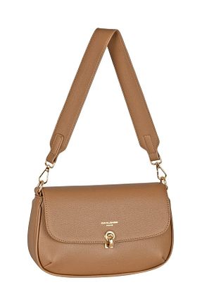 کیف دوشی قهوه ای زنانه چرم مصنوعی David Jones - کد 873827072