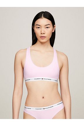 سوتین ورزشی صورتی زنانه پنبه ای Tommy Hilfiger - کد 713757502