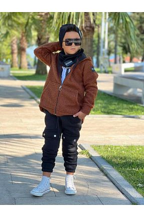 ست بالاتنه و پائین تنه رنگی بچه گانه بافتنی nisaykids - کد 791889013