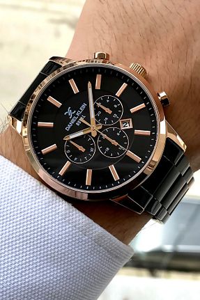 ساعت مچی مشکی مردانه 44 میلی متر Daniel Klein - کد 690830477