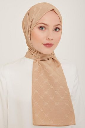 شال بژ زنانه پلی استر Armine - کد 795891306