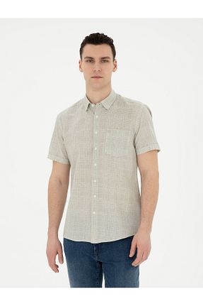 پیراهن بژ مردانه رگولار Pierre Cardin - کد 827847360