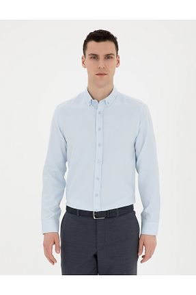پیراهن آبی مردانه اسلیم فیت Pierre Cardin - کد 832137846
