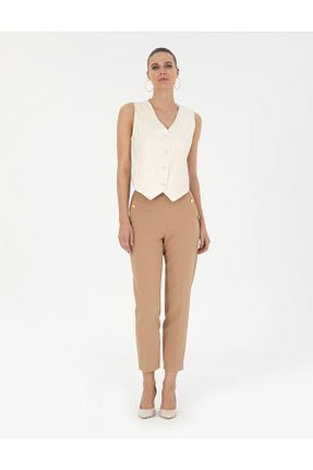 شلوار بژ زنانه پارچه Pierre Cardin - کد 839605192