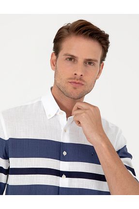 پیراهن آبی مردانه رگولار Pierre Cardin - کد 856289542