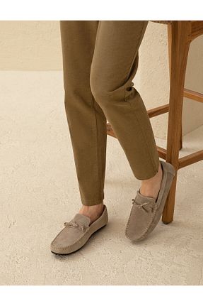 کفش لوفر بژ مردانه پاشنه کوتاه (1 - 4 سانتی متر) Pierre Cardin - کد 833156761