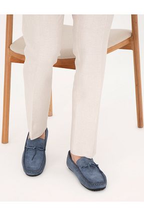 کفش لوفر آبی مردانه چرم خالص Pierre Cardin - کد 833158432