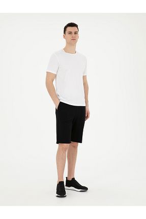 شلوارک و برمودا مشکی مردانه اسلیم فیت Pierre Cardin - کد 832147034