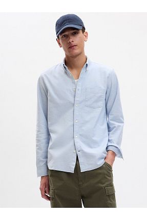 پیراهن آبی مردانه رگولار GAP - کد 96899060
