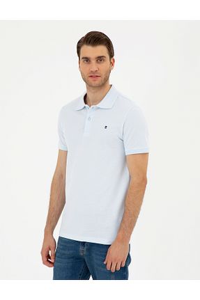 پولوشرت آبی مردانه بافت Pierre Cardin - کد 833421309