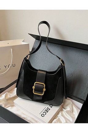 کیف دوشی مشکی زنانه جیر İAMBTŞY - کد 873893015