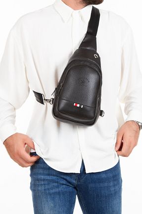 کیف کمری مشکی مردانه چرم مصنوعی Newish - کد 411292417