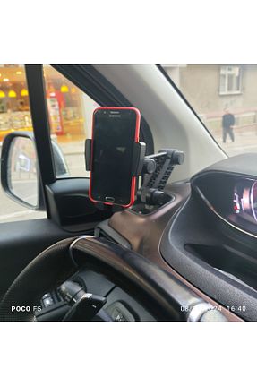 هولدر گوشی داخل خودرو مشکی Toprakshop - کد 873908389