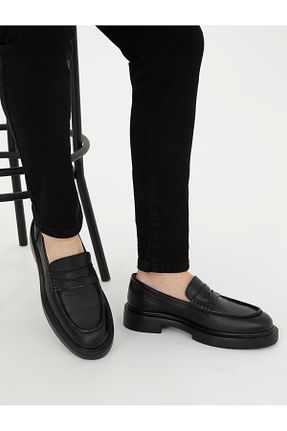 کفش کژوال مشکی مردانه چرم خالص Pierre Cardin - کد 833217072