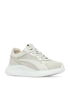 کفش اسنیکر بژ زنانه چرم اصل Bueno Shoes - کد 873908685