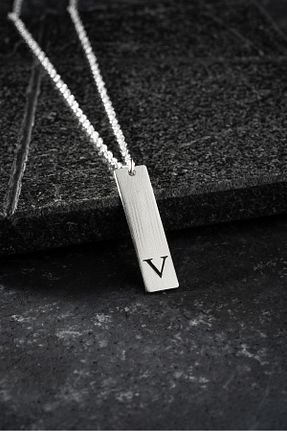 گردنبند نقره طوسی مردانه 925 عیار Vetro Silver - کد 873914263