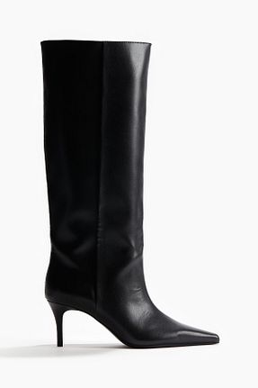 بوت / نیم بوت مشکی زنانه پاشنه نازک H&M - کد 873910572