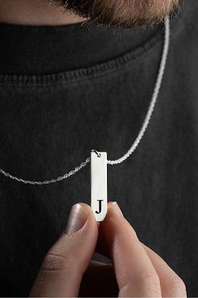 گردنبند نقره طوسی مردانه 925 عیار Vetro Silver - کد 873910257
