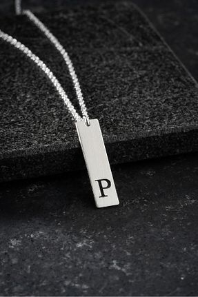 گردنبند نقره طوسی مردانه 925 عیار Vetro Silver - کد 873912619