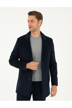 پالتو پشمی سرمه ای مردانه سوپر اسلیم فیت Pierre Cardin - کد 856897018
