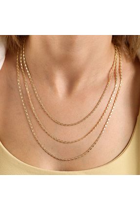 گردنبند طلا طلائی زنانه 14 عیار Sembol Gold - کد 141154029