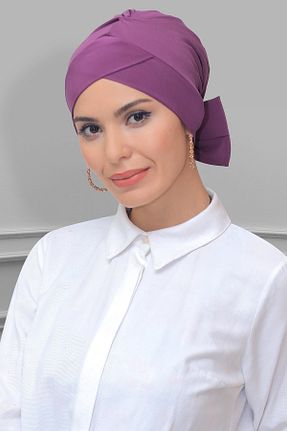 کلاه شنای حجاب بنفش زنانه HÜRREM BONE - کد 215075125