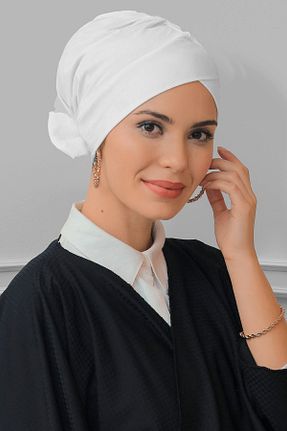 کلاه شنای حجاب سفید زنانه HÜRREM BONE - کد 215076031