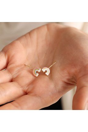 گوشواره طلا رنگی بچه گانه 8 عیار Sembol Gold - کد 733601471