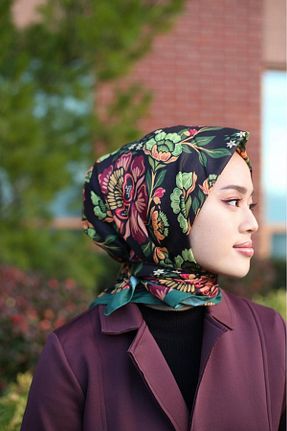 روسری مشکی ساتن başörtü dükkanı - کد 873927916