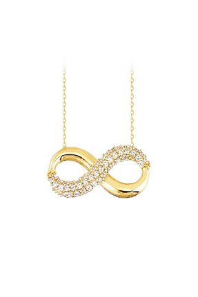 گردنبند طلا زرد زنانه 14 عیار Sembol Gold - کد 41114519