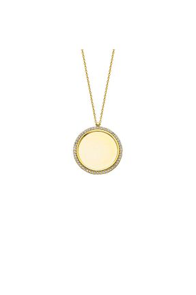 گردنبند نقره طلائی زنانه 925 عیار beonejewelry - کد 873932879