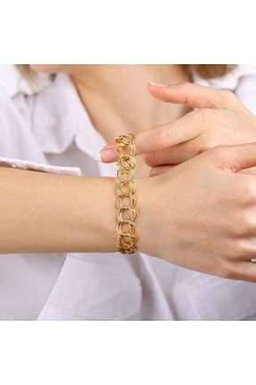 دستبند طلا طلائی زنانه 14 عیار Sembol Gold - کد 94347993