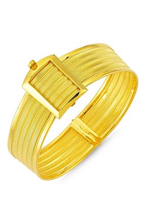 دستبند طلا سفید زنانه 8 عیار Sembol Gold - کد 70140112