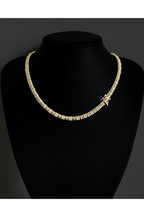 گردنبند استیل ( فولاد ) طلائی زنانه روکش طلا neslyaccessories - کد 839351077