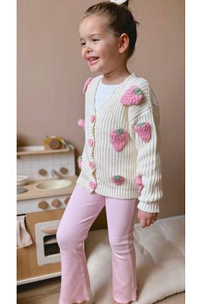 ست بالاتنه و پائین تنه صورتی بچه گانه بافت Lolliboomkids - کد 873963880