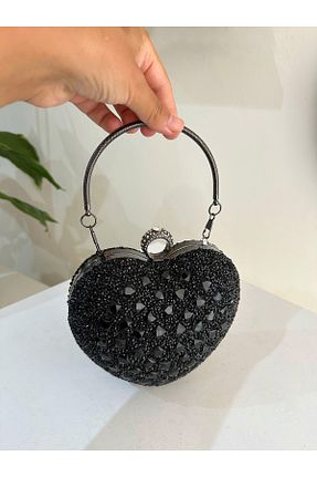 کیف مجلسی مشکی زنانه چرم مصنوعی Busrabags - کد 873950392