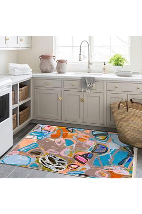 فرش رنگی قابل شستشو Rugs Modern Halı - کد 873960791