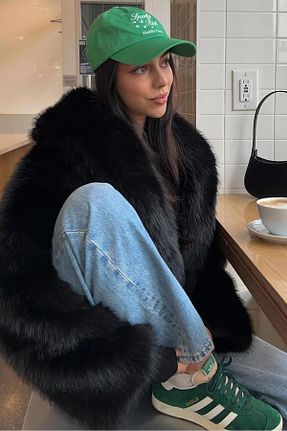 کاپشن مشکی زنانه رگولار Madmext - کد 855702828