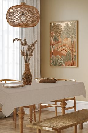 رومیزی زرشکی پلی استر MARİTSA - کد 772258102