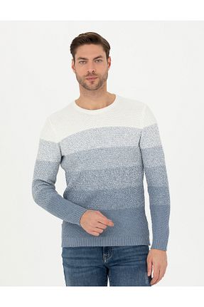 پلیور آبی مردانه ساده Pierre Cardin - کد 829102277