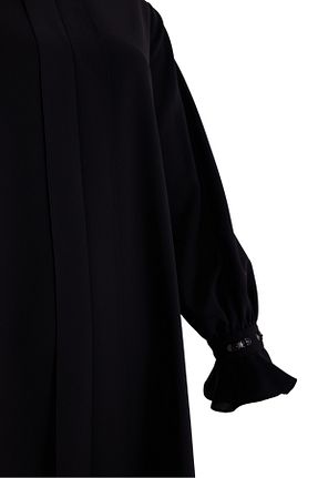 تونیک حجاب مشکی زنانه پلی استر Aker - کد 781276007