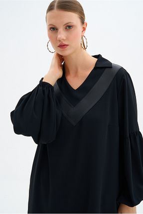 تونیک مشکی زنانه بافت Aker - کد 761265725