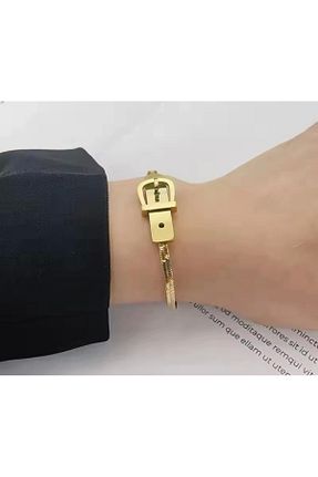دستبند استیل (فولاد) طلائی زنانه استیل (فولاد) TAQI’M JEWELRY - کد 874048464